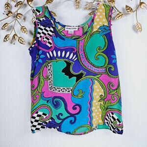 Vintage Regina Porter Silk Top Size Small
